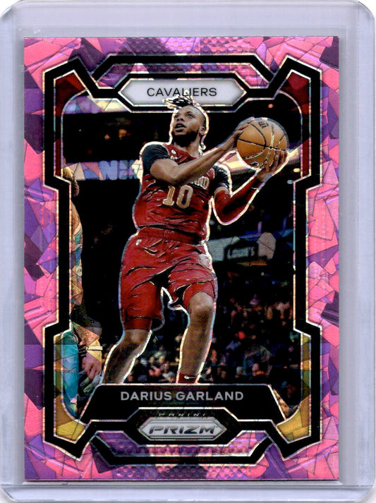 2023-24 Panini Prizm #81 Darius Garland Prizms Pink Ice
