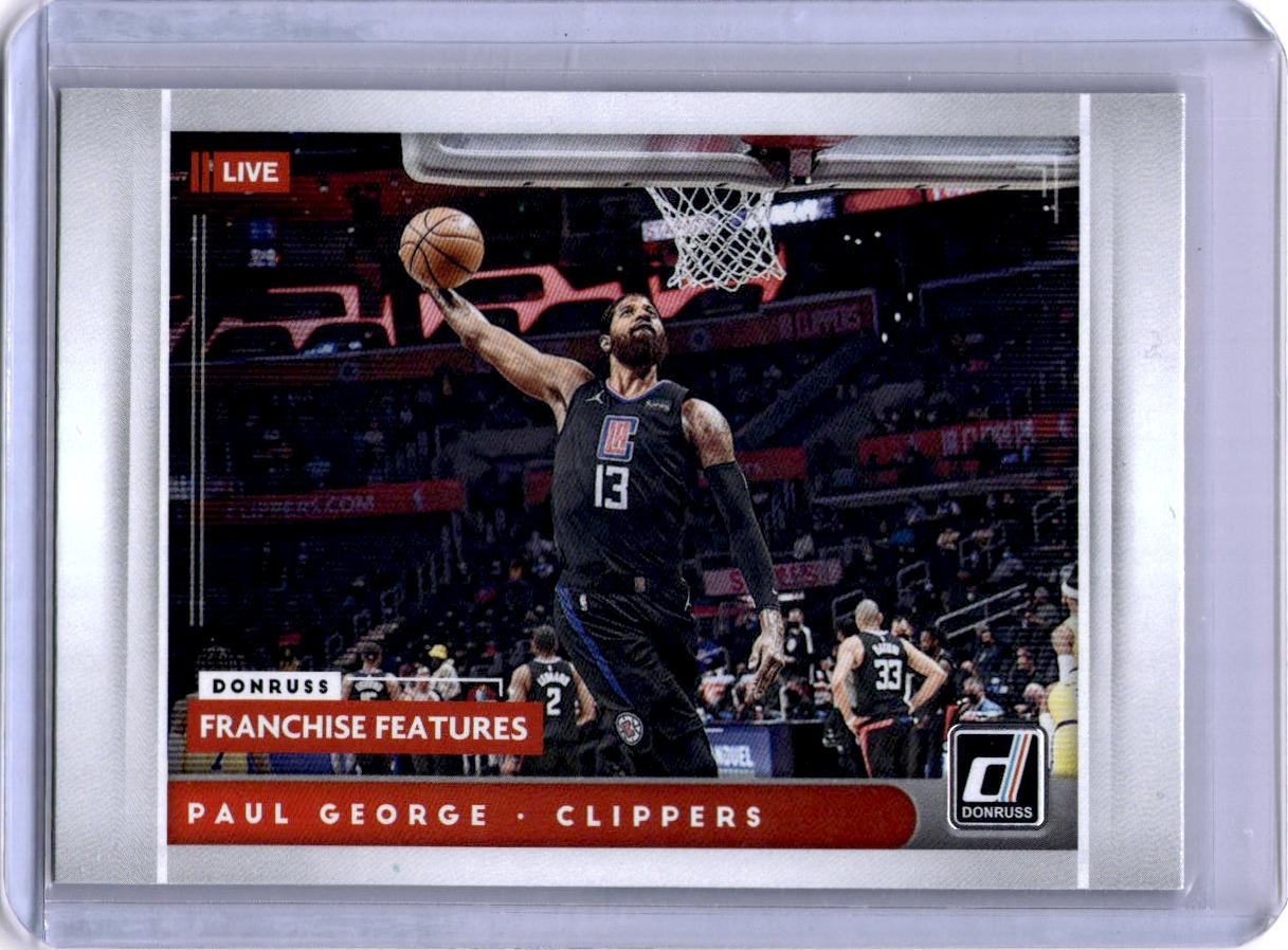 2021-22 Donruss #10 Paul George Franchise Features