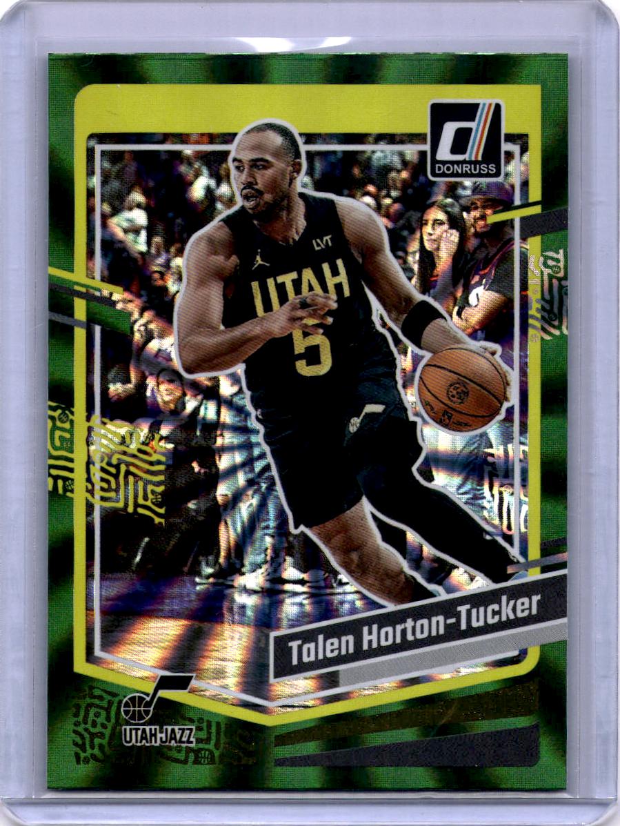 2023-24 Donruss #49 Talen Horton-Tucker Green Laser Holo