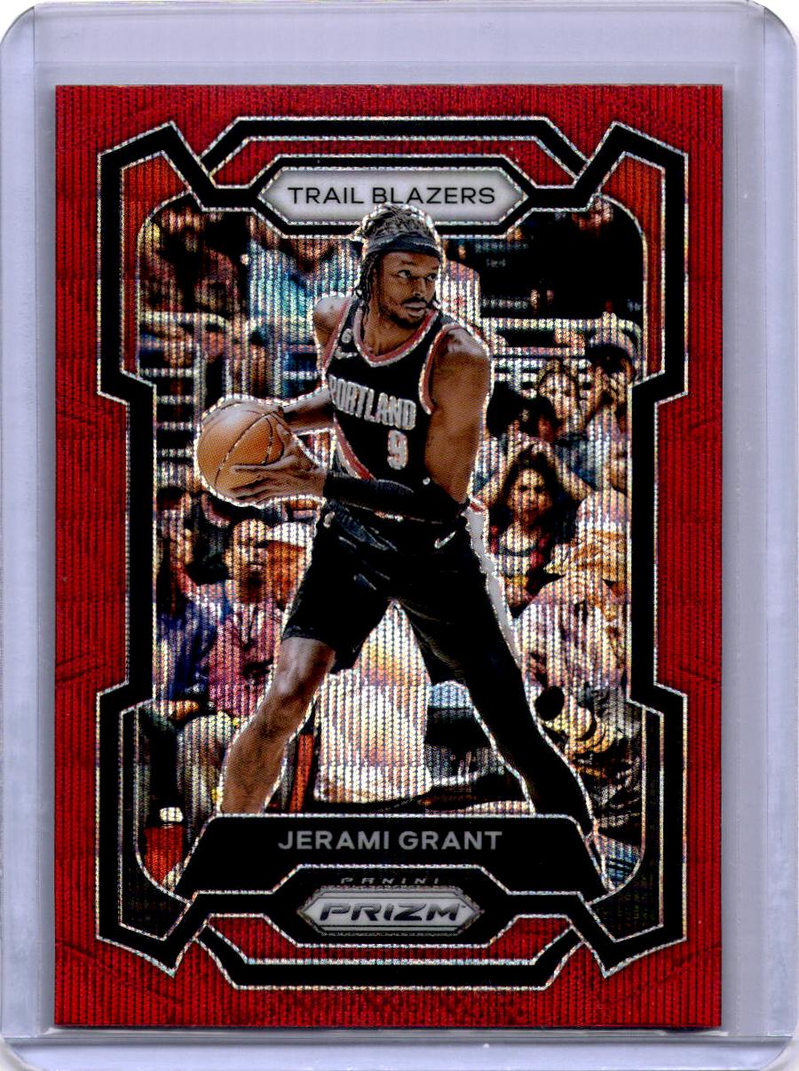 2023-24 Panini Prizm #70 Jerami Grant Prizms Ruby Wave