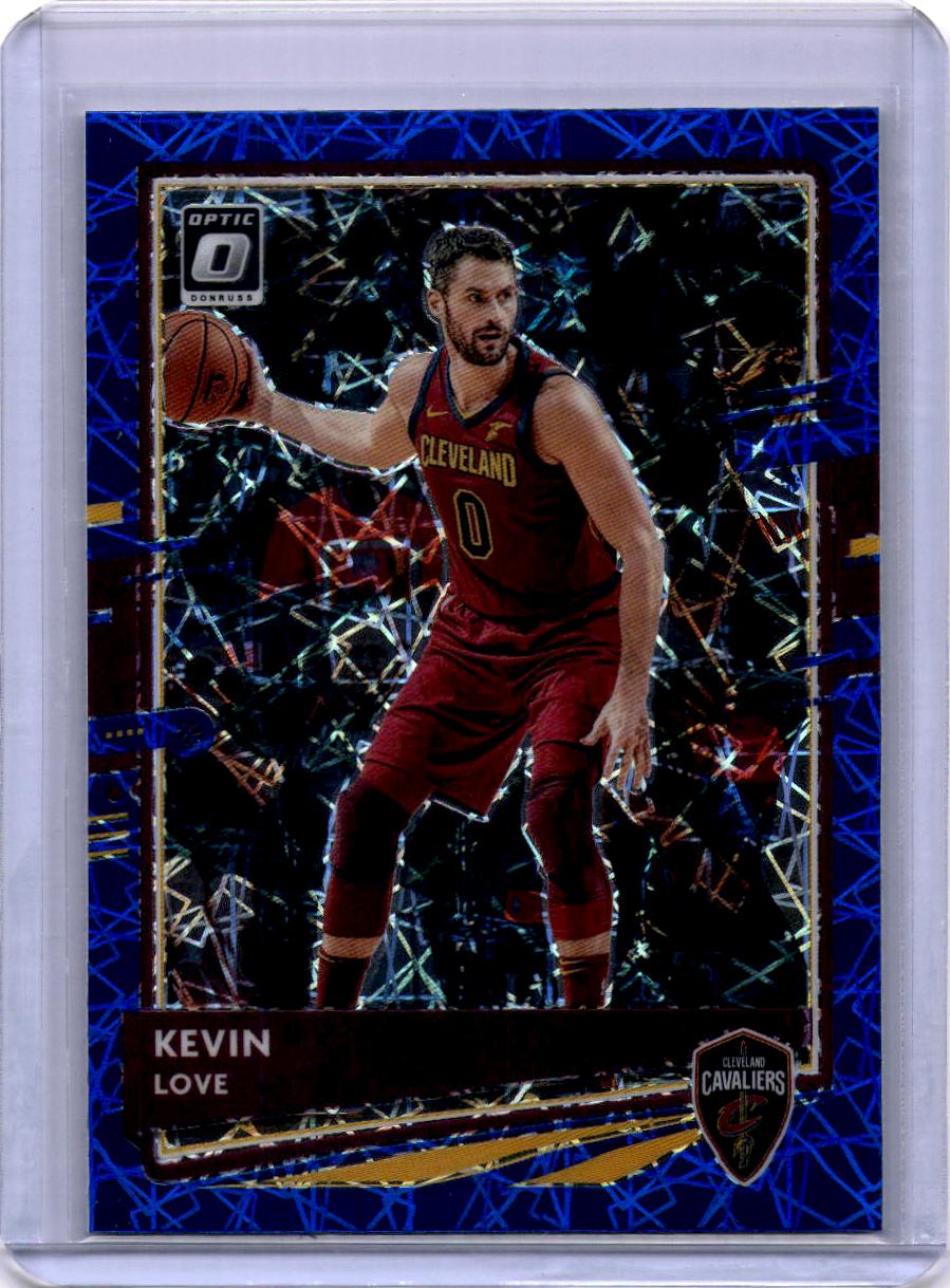 2020-21 Donruss Optic #76 Kevin Love Blue Velocity