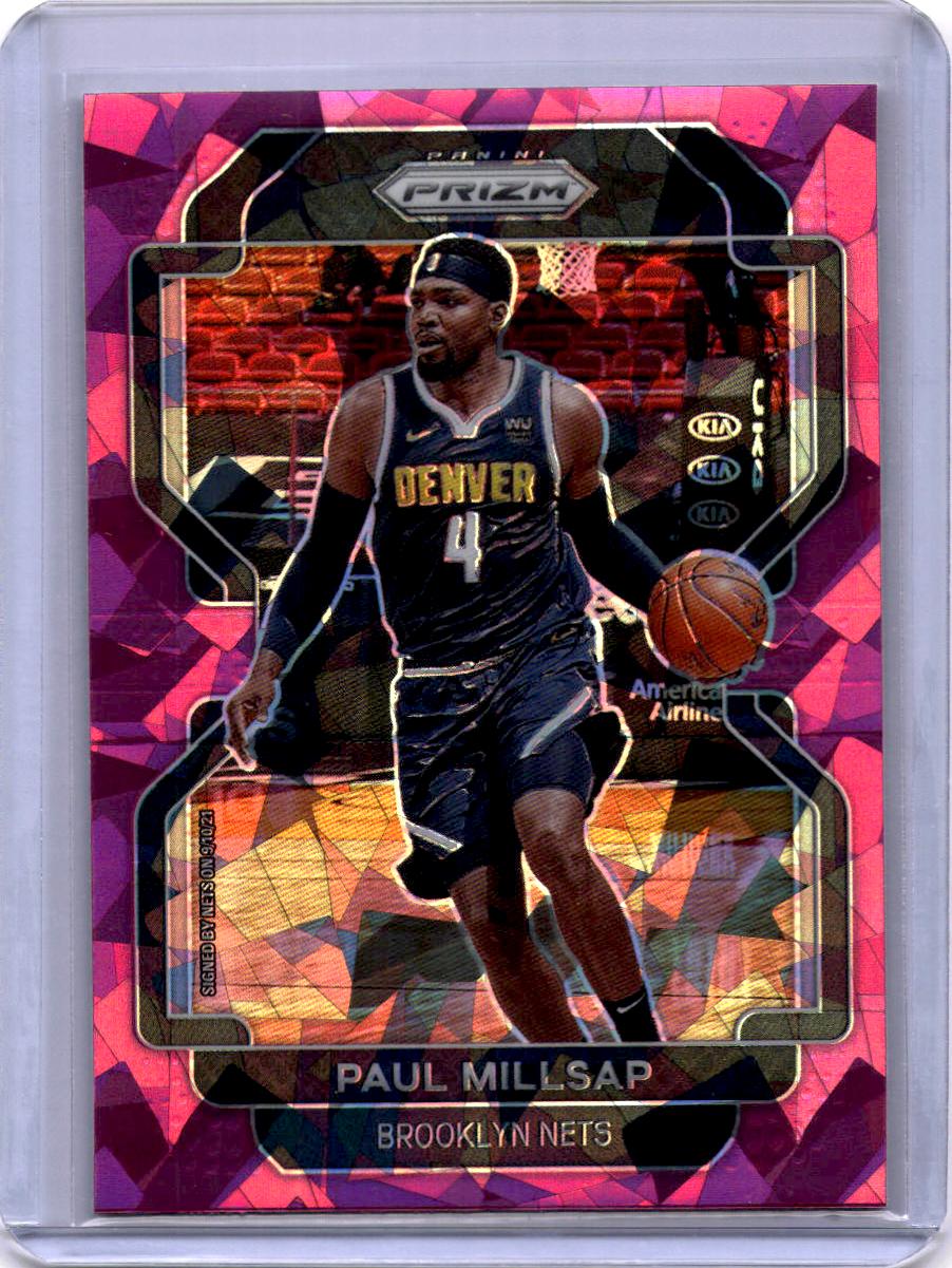 2021-22 Panini Prizm #46 Paul Millsap Pink Ice