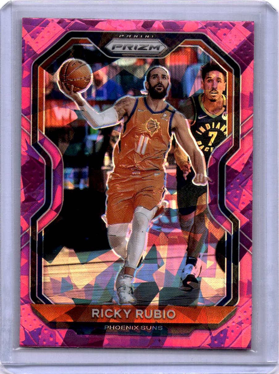2020-21 Panini Prizm #235 Ricky Rubio Pink Ice Prizms