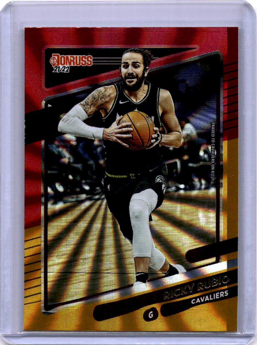 2021-22 Donruss #51 Ricky Rubio Holo Red and Gold Laser