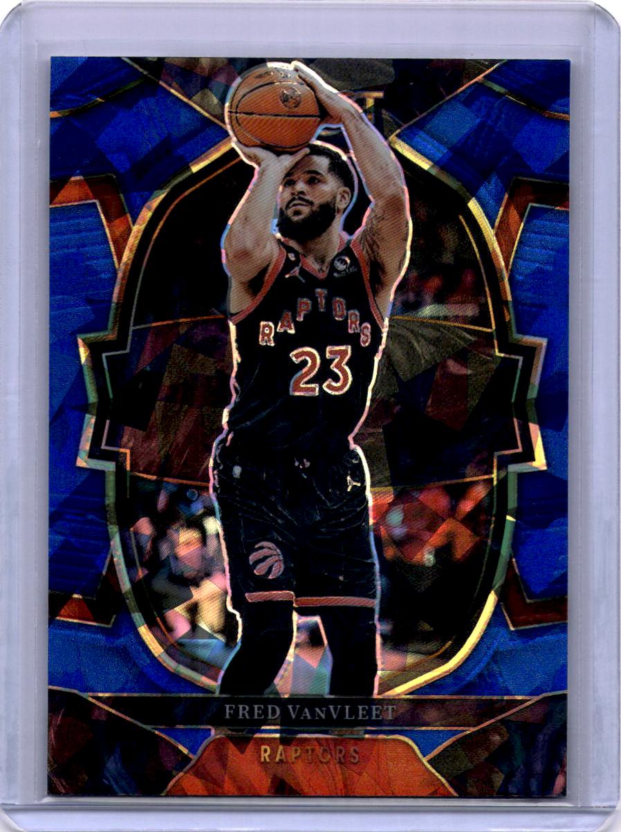 2022-23 Panini Select #36 Fred VanVleet Blue Cracked Ice Prizms
