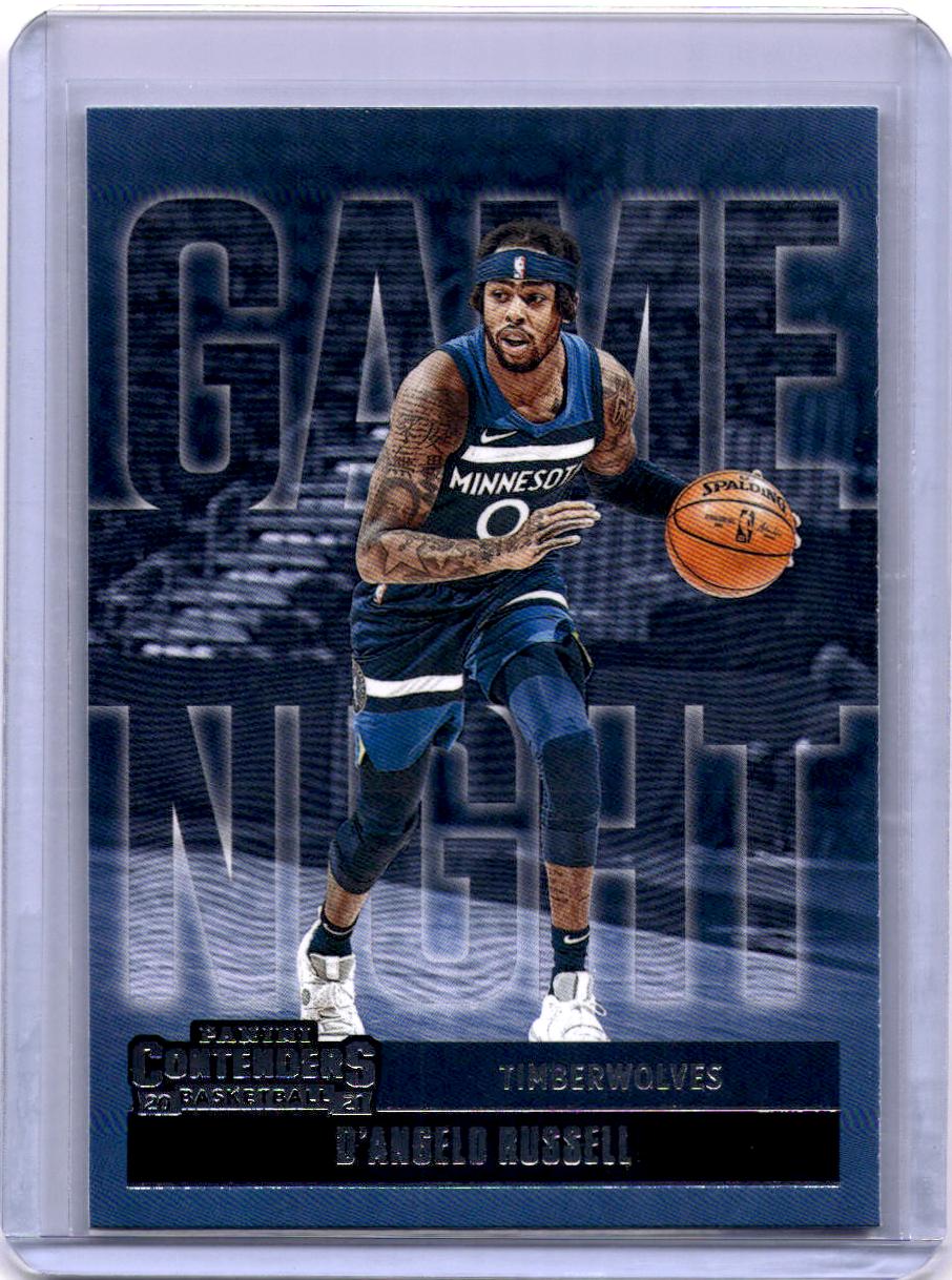 2020-21 Panini Contenders #10 D'Angelo Russell Game Night Ticket Red