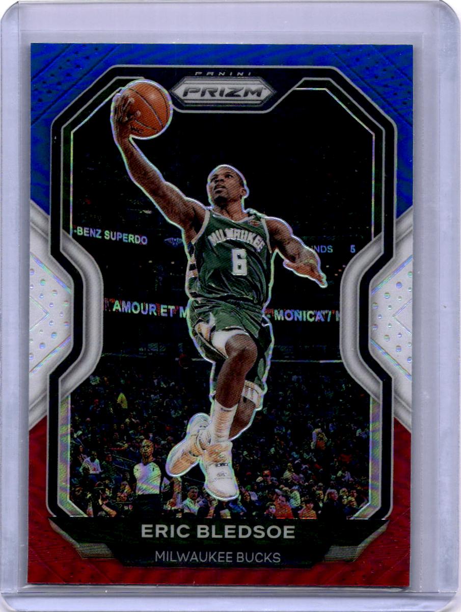 2020-21 Panini Prizm #17 Eric Bledsoe Red, White and Blue Prizms