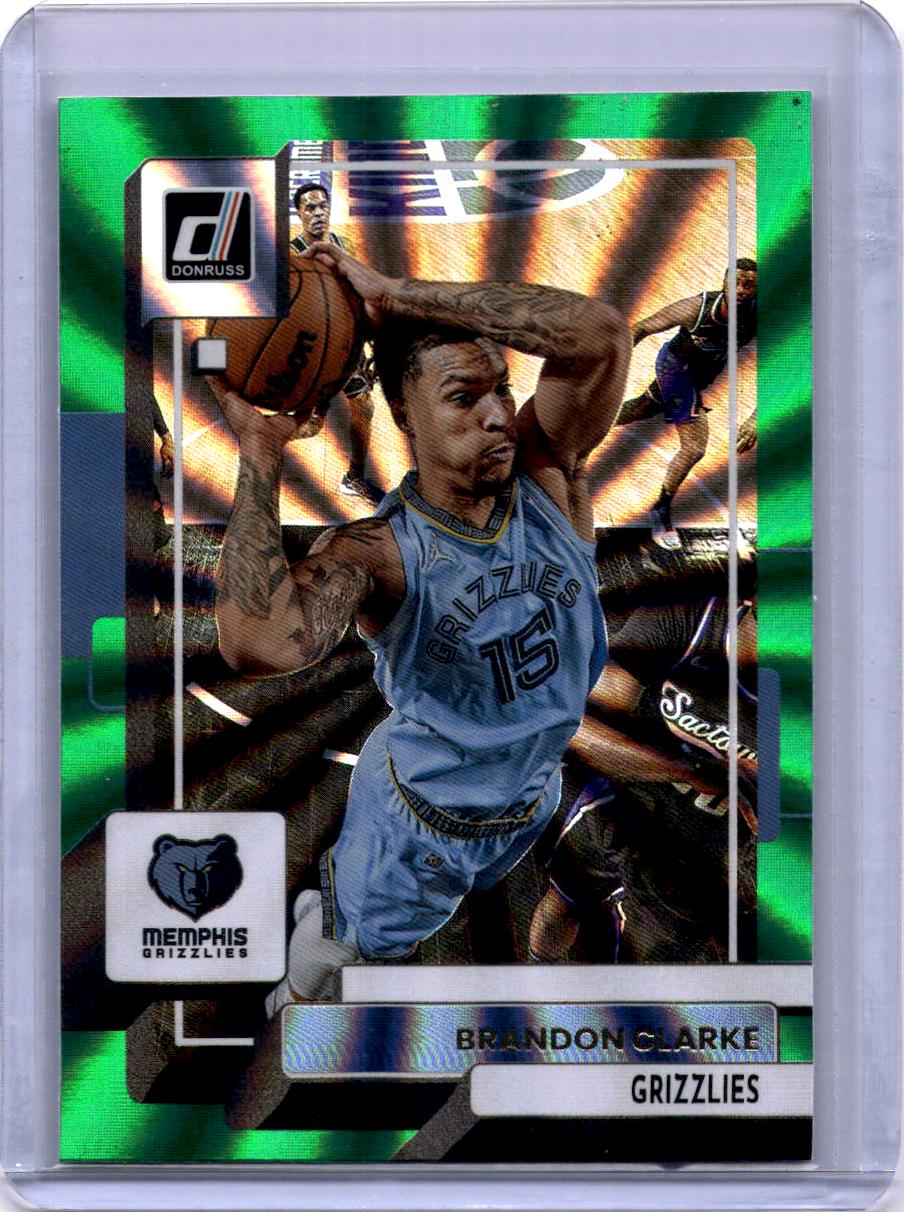 2022-23 Donruss #184 Brandon Clarke Holo Laser Green