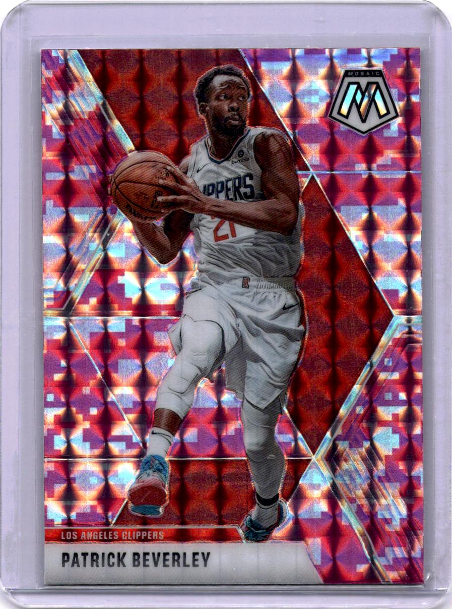 2019-20 Panini Mosaic #88 Patrick Beverley Camo Pink