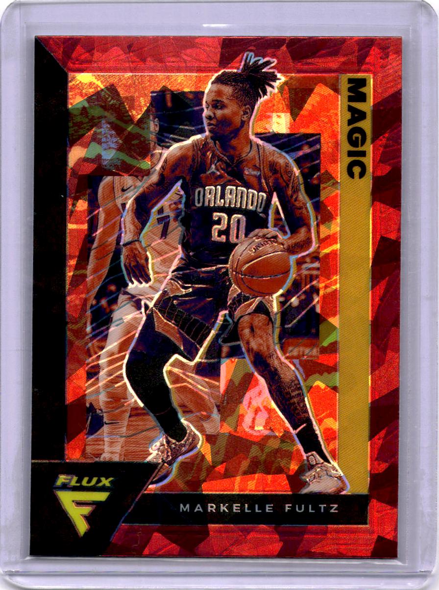 2020-21 Panini Flux #129 Markelle Fultz Red Cracked Ice