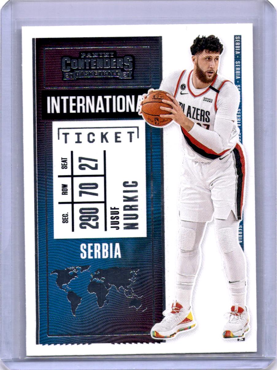 2020-21 Panini Contenders #7 Jusuf Nurkic International Ticket