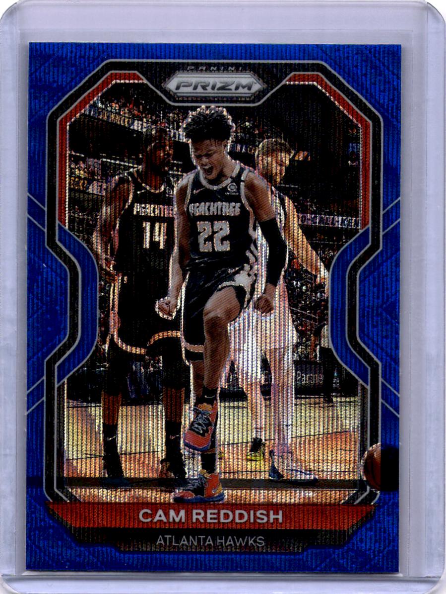 2020-21 Panini Prizm #169 Cam Reddish Blue Wave Prizms