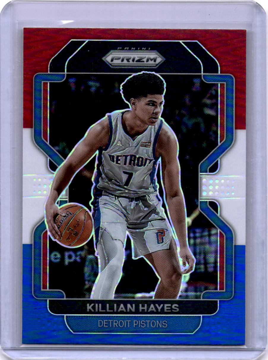 2021-22 Panini Prizm #101 Killian Hayes Red White and Blue