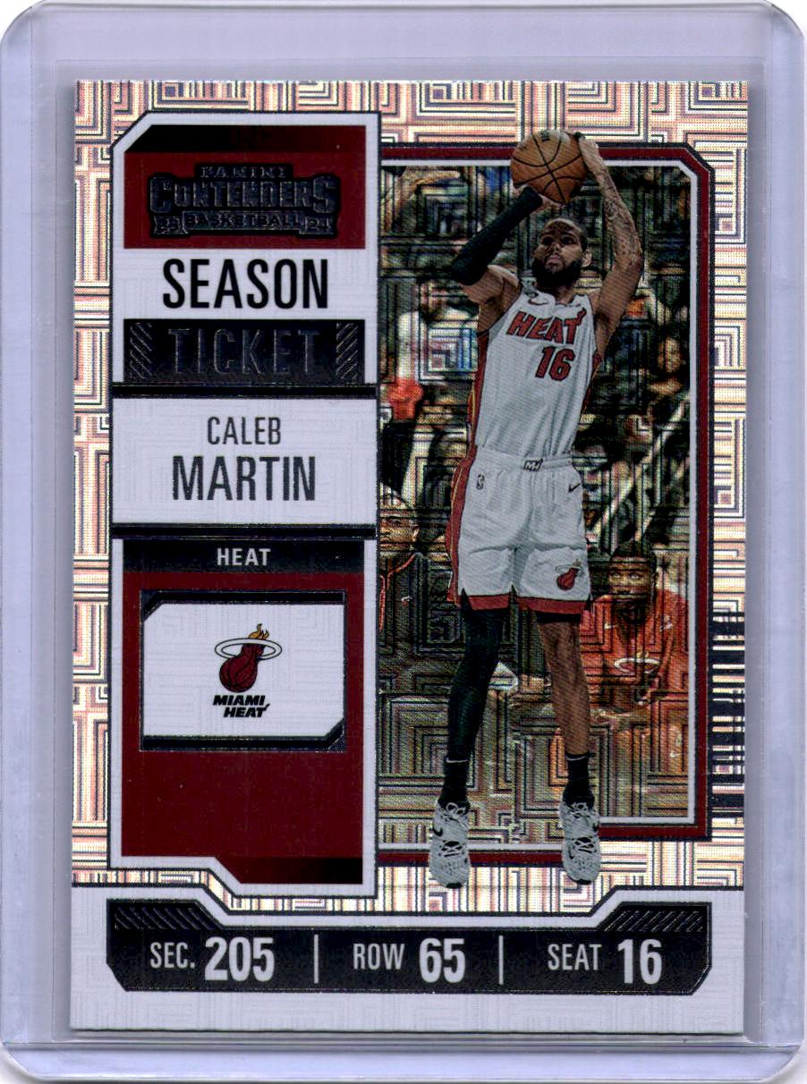 2023-24 Panini Contenders #94 Caleb Martin Season Ticket Premium Edition