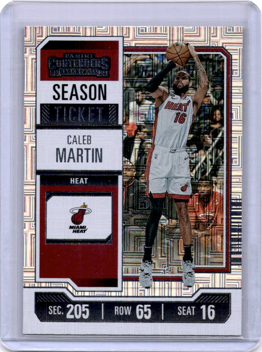 2023-24 Panini Contenders #94 Caleb Martin Season Ticket Premium Edition