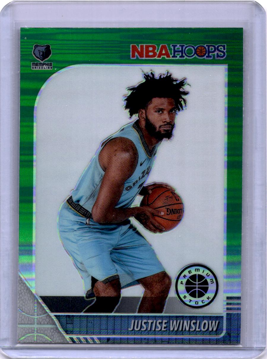 2019-20 Hoops Premium Stock #100 Justise Winslow Prizms Green