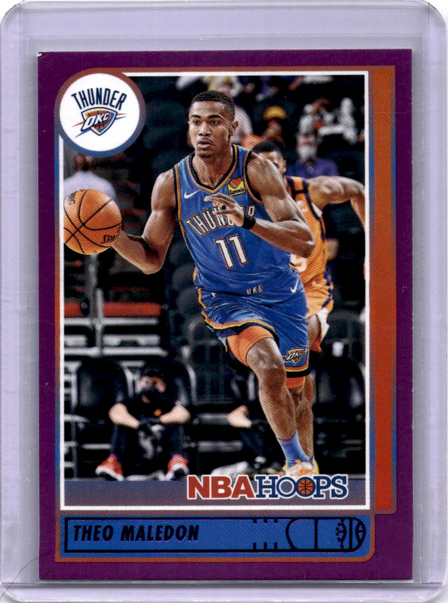 2021-22 Hoops #63 Theo Maledon Purple
