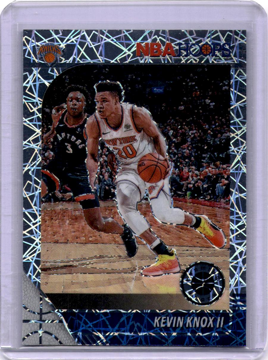 2019-20 Hoops Premium Stock #123 Kevin Knox II Prizms Silver Laser