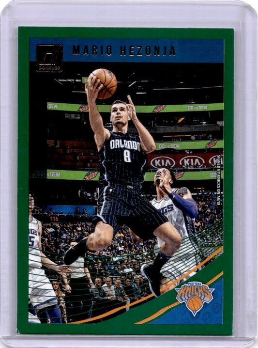2018-19 Donruss #77 Mario Hezonja Green Flood
