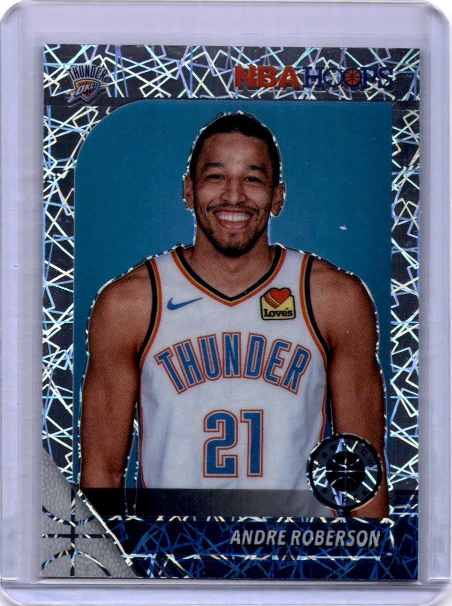 2019-20 Hoops Premium Stock #134 Andre Roberson Prizms Silver Laser