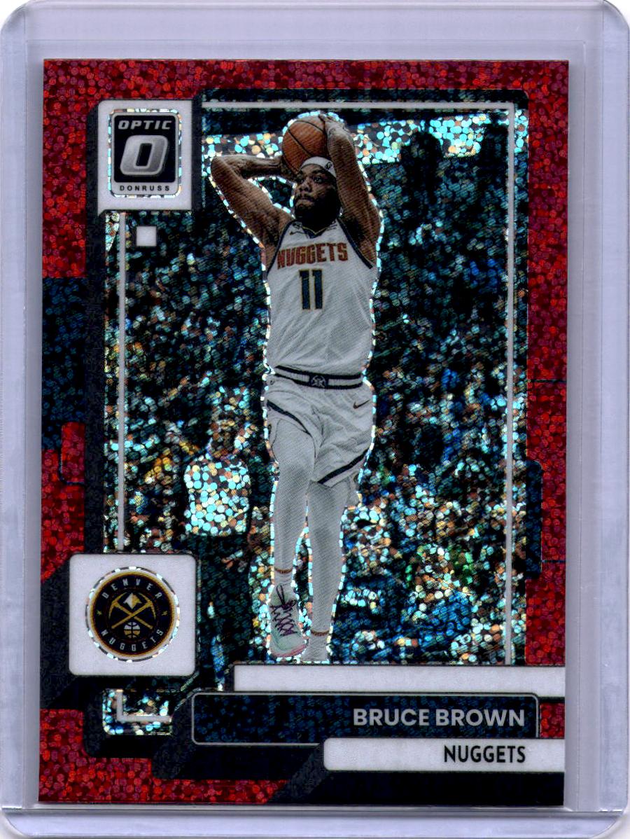 2022-23 Donruss Optic #46 Bruce Brown Red Sparkle