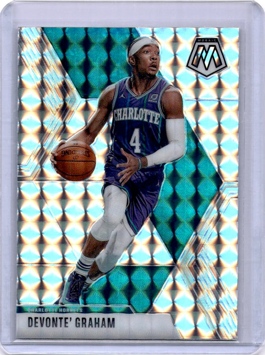 2019-20 Panini Mosaic #62 Devonte' Graham Prizm