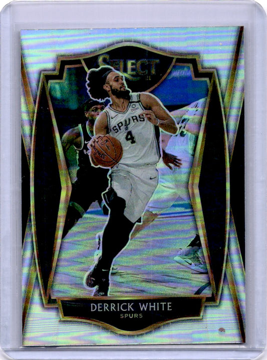 2020-21 Panini Select #141 Derrick White Silver Prizms