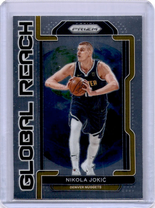 2021-22 Panini Prizm #3 Nikola Jokic Global Reach