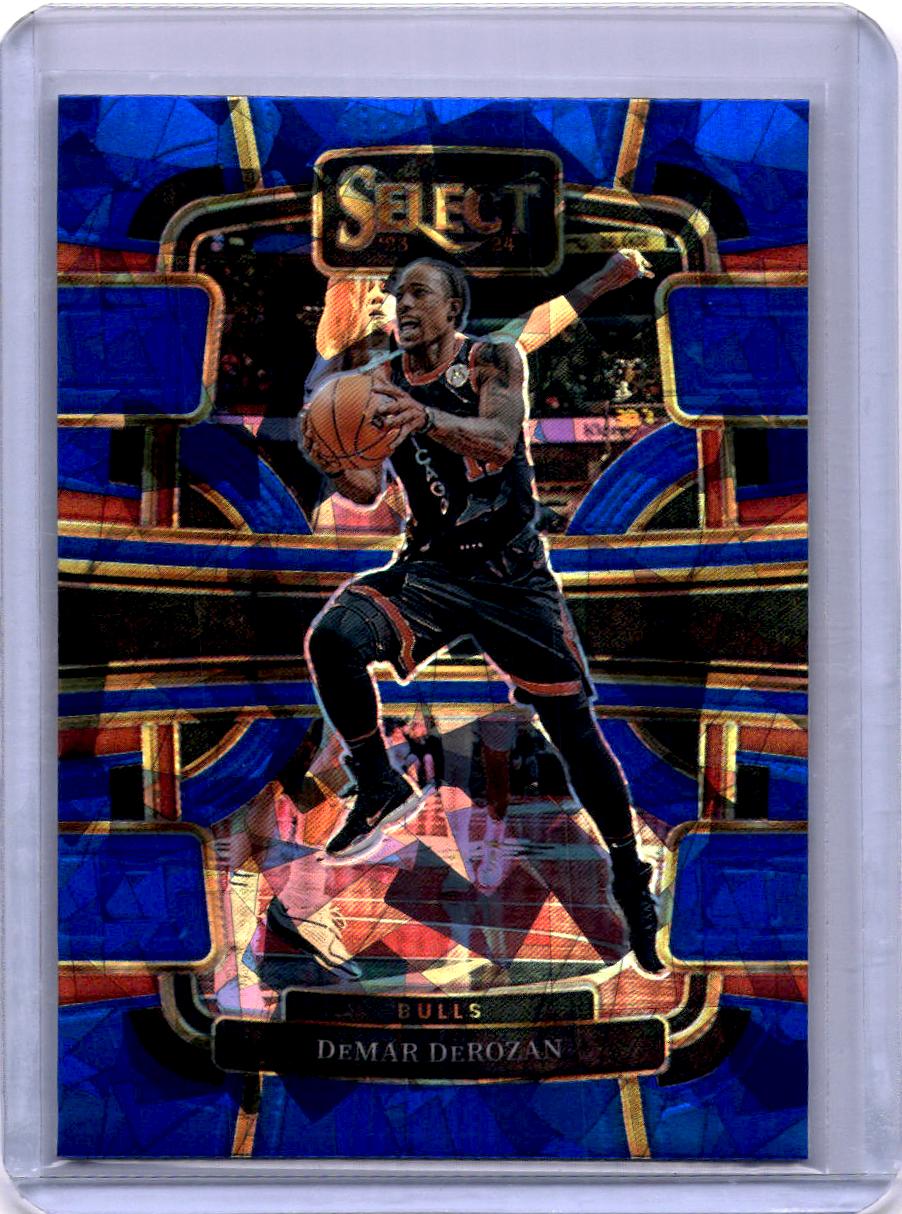 2023-24 Panini Select #10 DeMar DeRozan Blue Cracked Ice Prizms