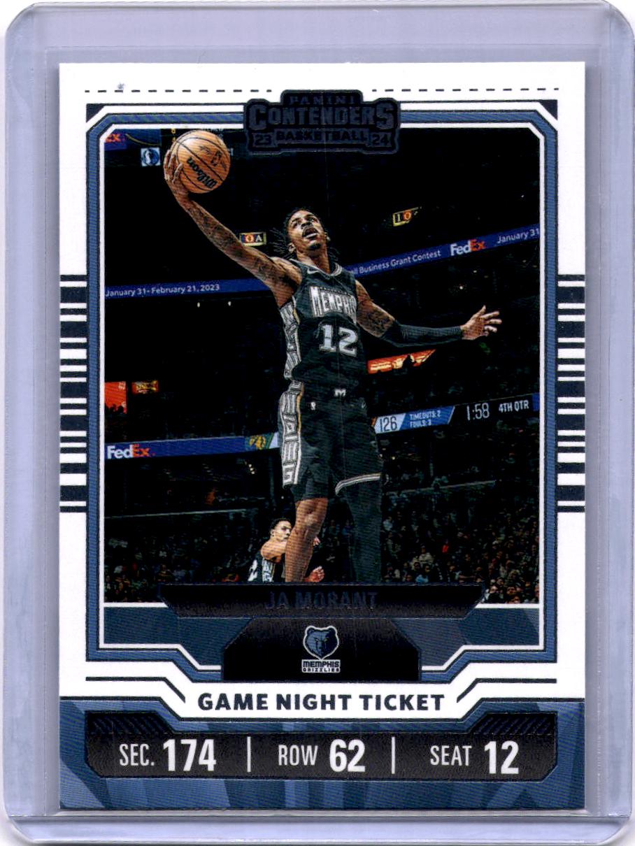 2023-24 Panini Contenders #3 Ja Morant Game Night Ticket