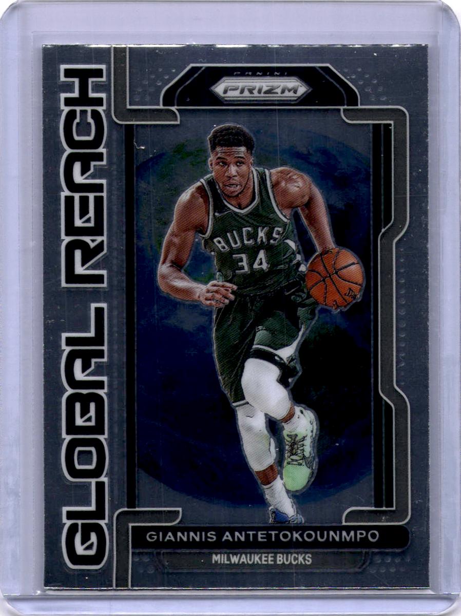 2021-22 Panini Prizm #1 Giannis Antetokounmpo Global Reach