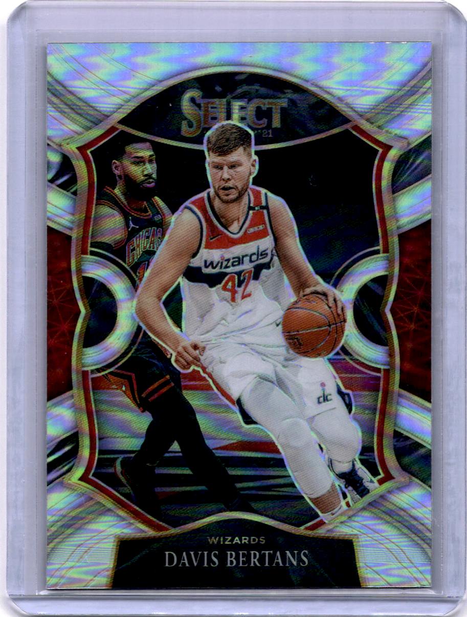 2020-21 Panini Select #28 Davis Bertans Silver Prizms