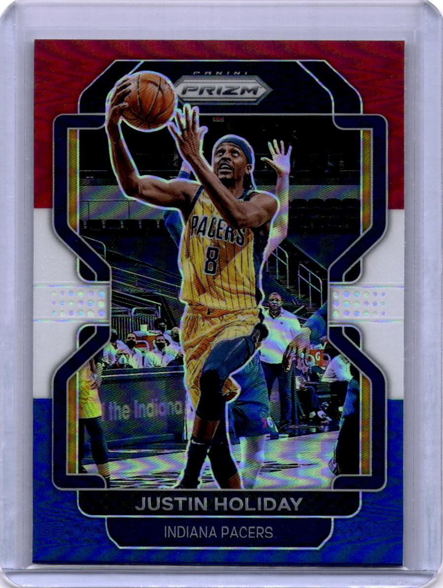 2021-22 Panini Prizm #188 Justin Holiday Red White and Blue