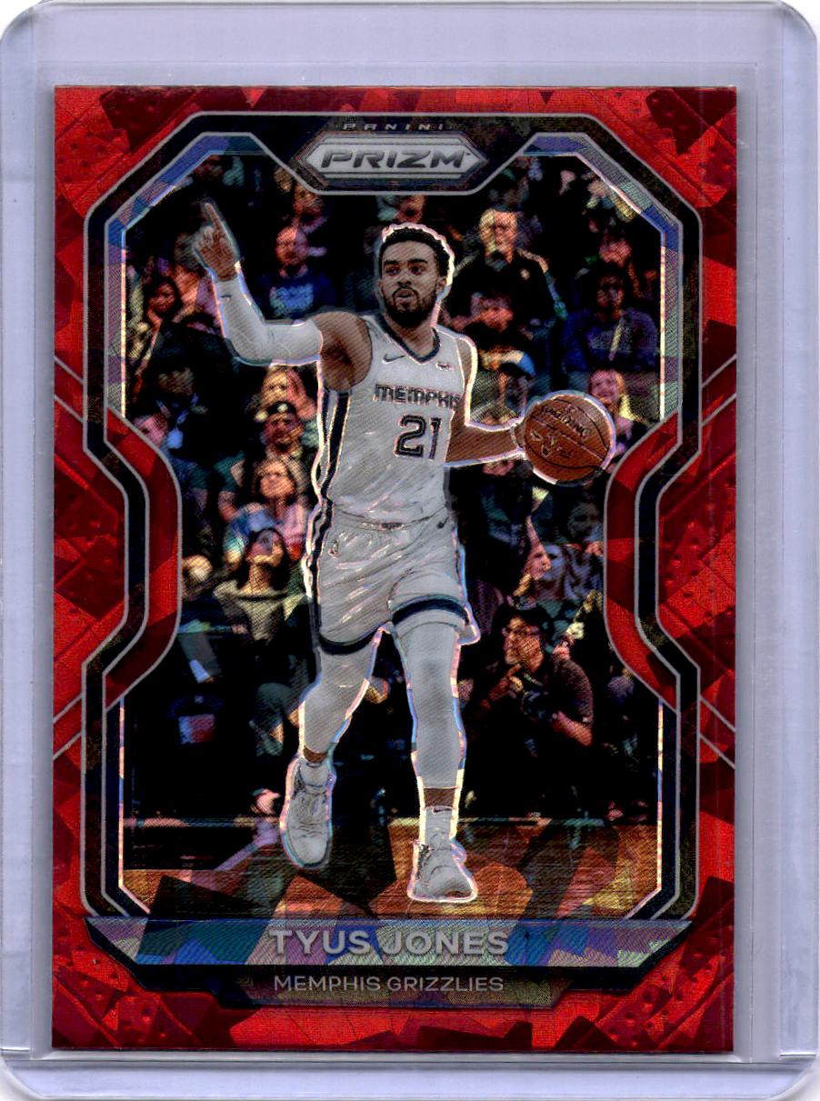 2020-21 Panini Prizm #21 Tyus Jones Red Ice Prizms