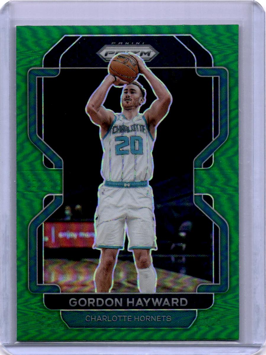 2021-22 Panini Prizm #106 Gordon Hayward Hyper Green
