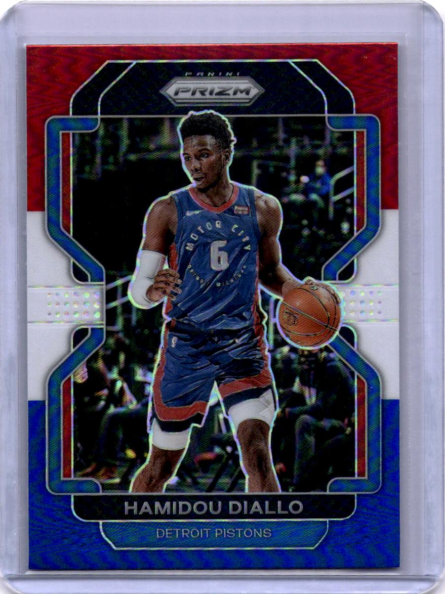 2021-22 Panini Prizm #140 Hamidou Diallo Red White and Blue