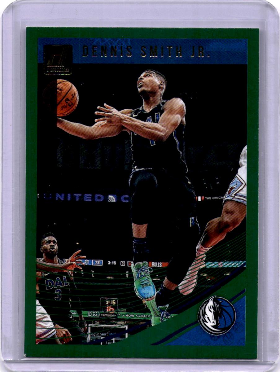 2018-19 Donruss #10 Dennis Smith Jr. Green Flood