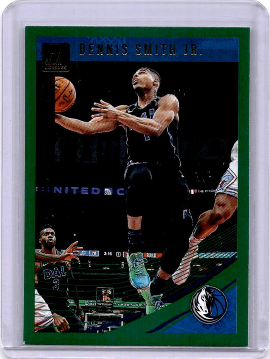 2018-19 Donruss #10 Dennis Smith Jr. Green Flood