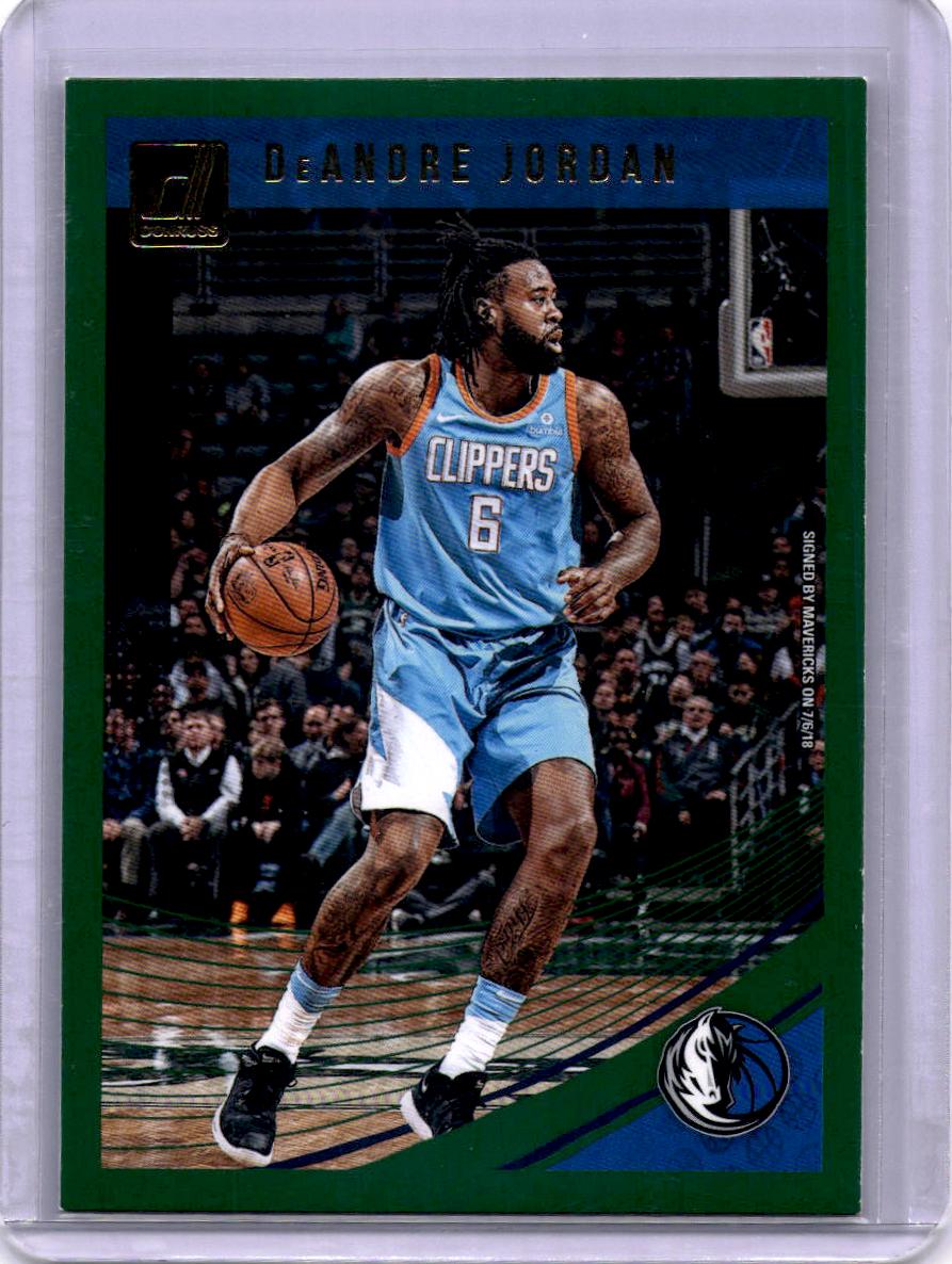 2018-19 Donruss #50 DeAndre Jordan Green Flood
