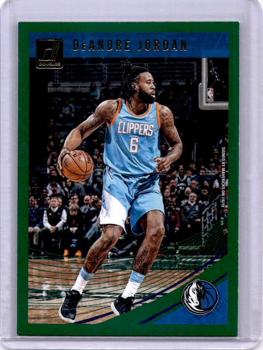 2018-19 Donruss #50 DeAndre Jordan Green Flood