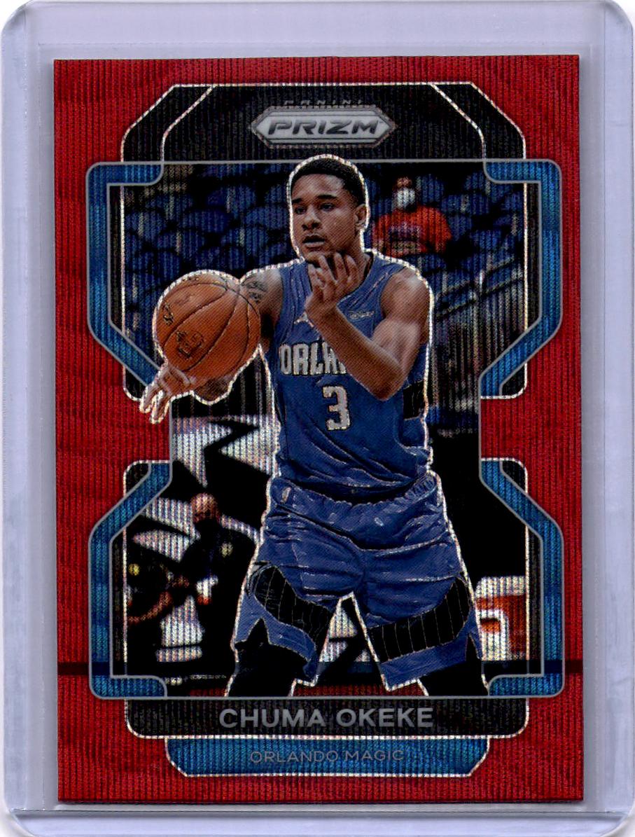 2021-22 Panini Prizm #146 Chuma Okeke Hyper Red
