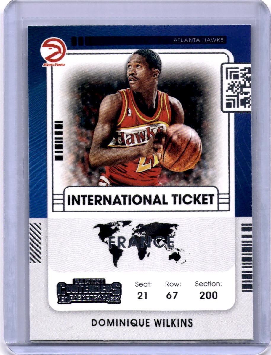 2021-22 Panini Contenders #17 Dominique Wilkins International Ticket