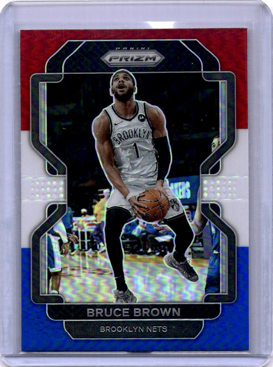 2021-22 Panini Prizm #230 Bruce Brown Red White and Blue