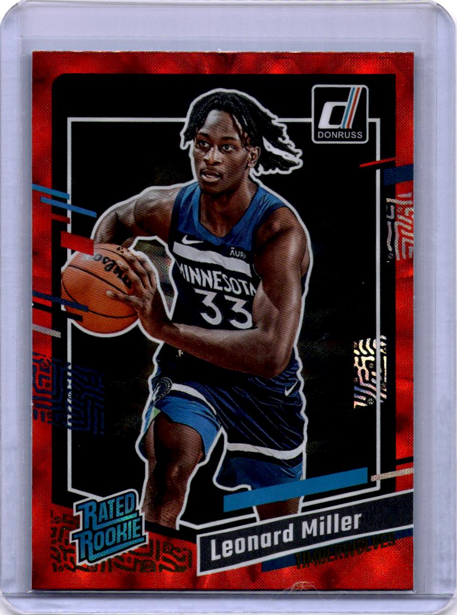 2023-24 Donruss #209 Leonard Miller Red