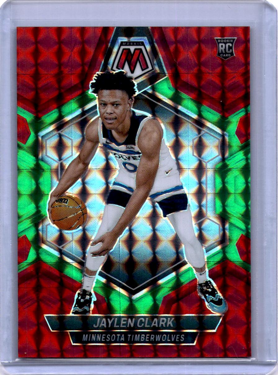 2023-24 Panini Mosaic #208 Jaylen Clark Choice Red and Green