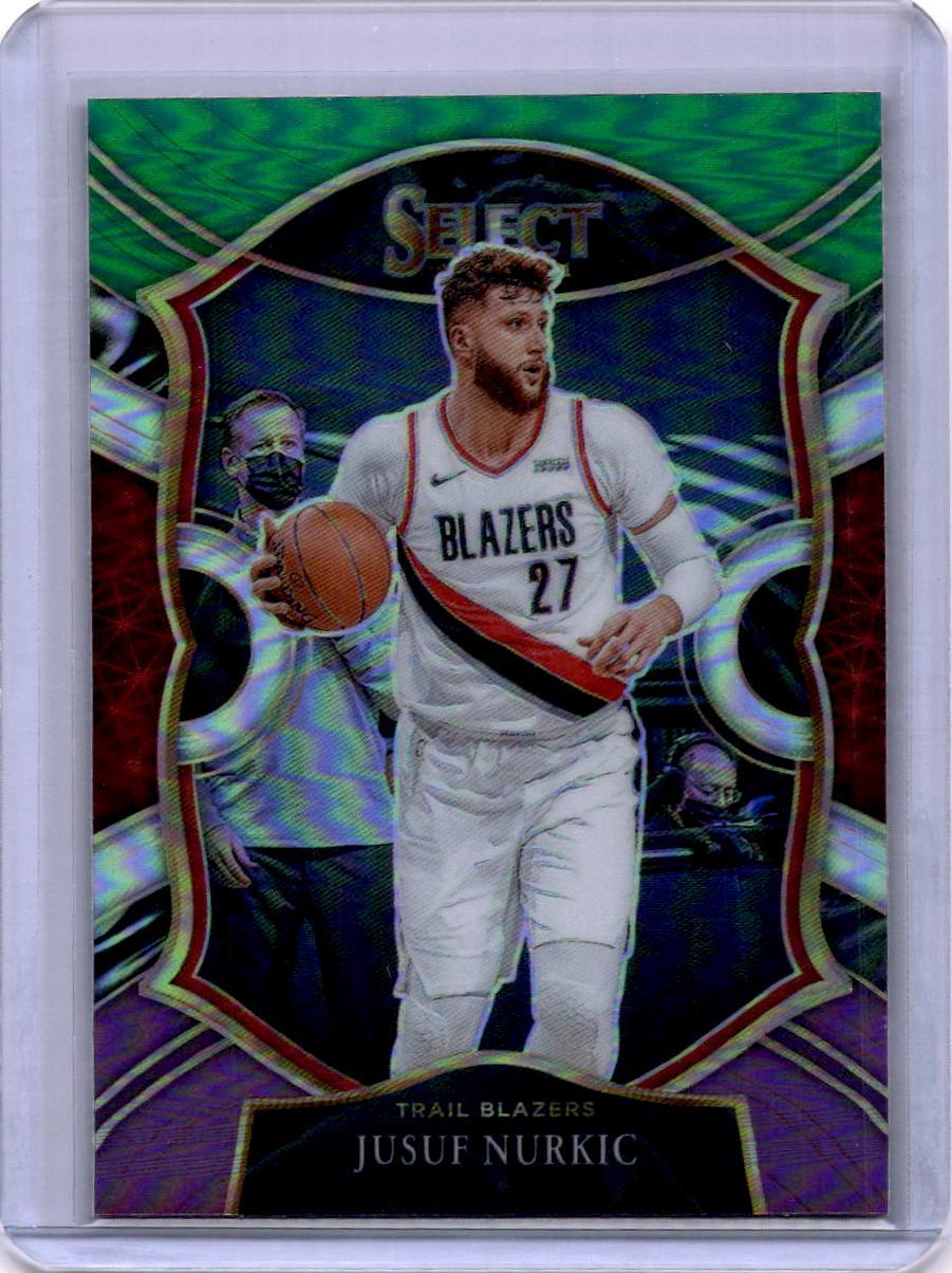 2020-21 Panini Select #51 Jusuf Nurkic Green White Purple
