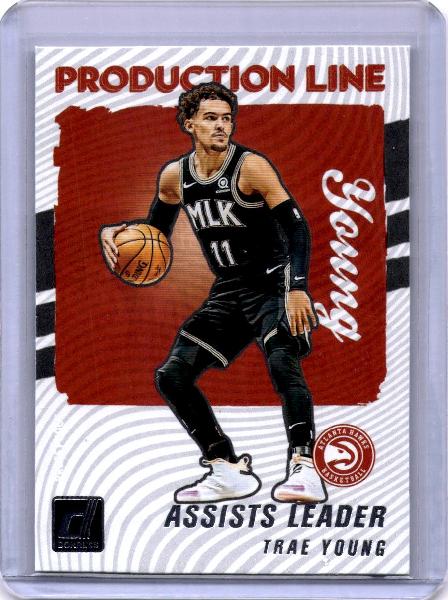 2021-22 Donruss #10 Trae Young Production Line Press Proof
