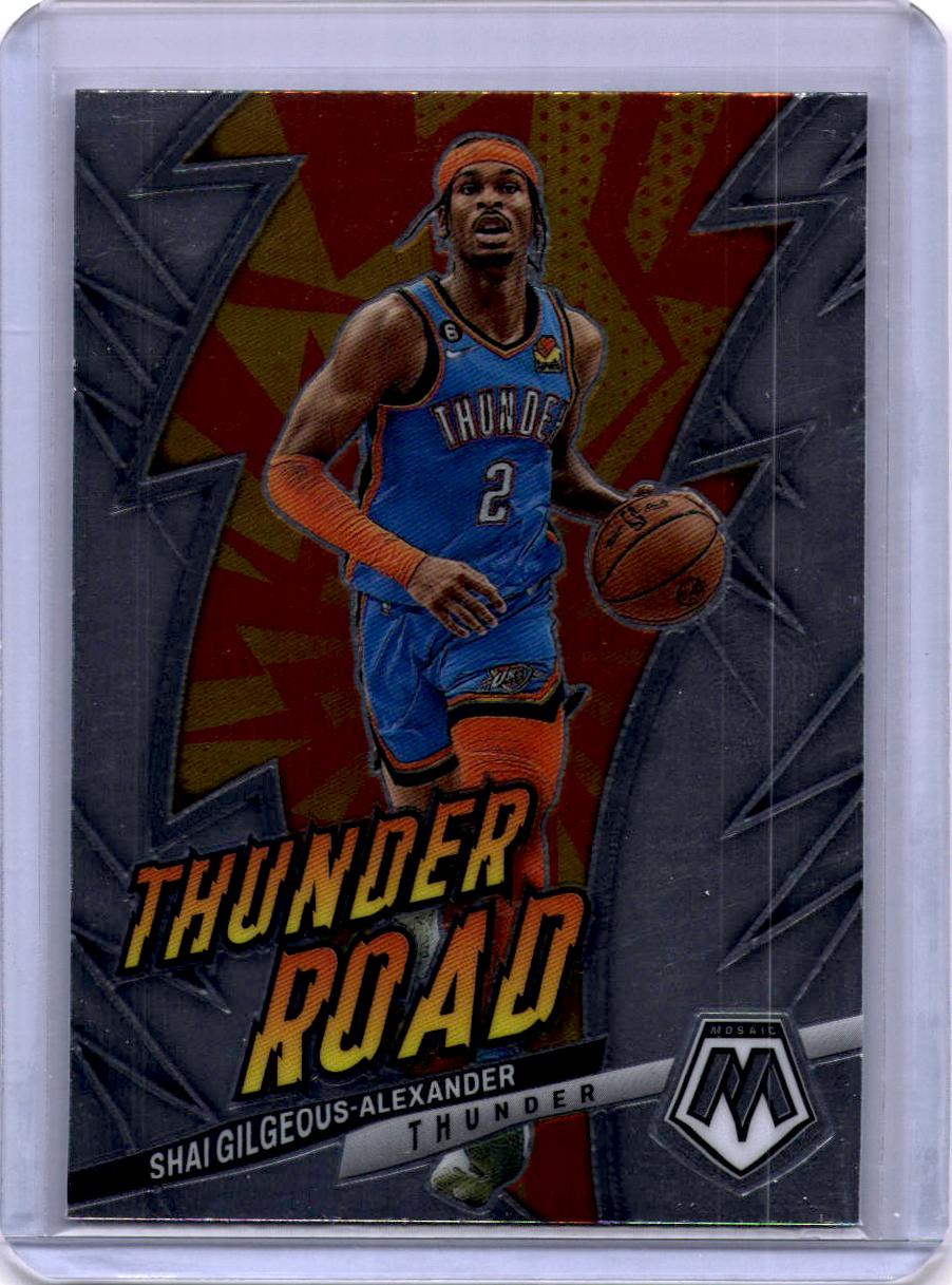 2022-23 Panini Mosaic #14 Shai Gilgeous-Alexander Thunder Road Mosaic