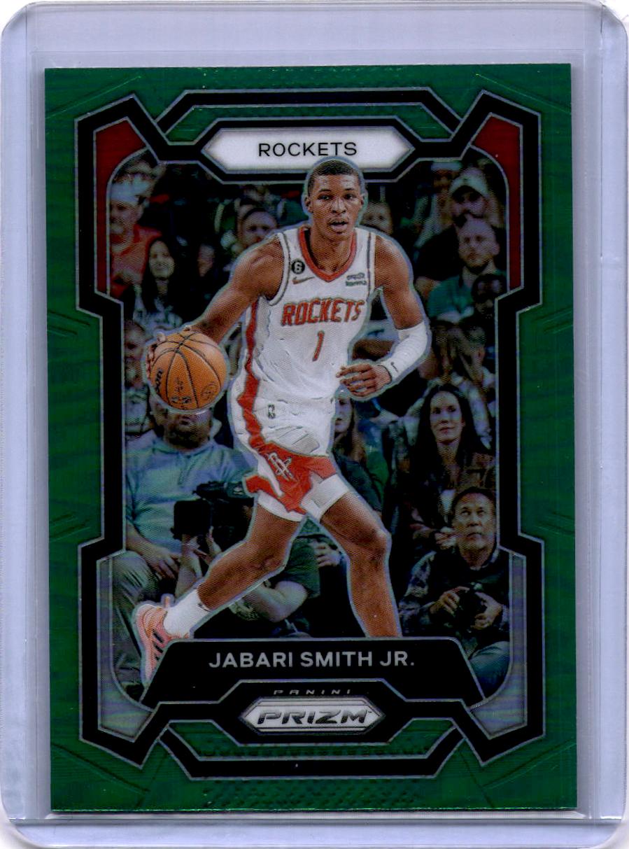 2023-24 Panini Prizm #49 Jabari Smith Jr. Prizms Green