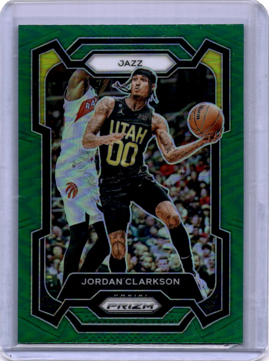 2023-24 Panini Prizm #65 Jordan Clarkson Prizms Green